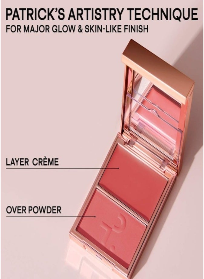 Patrick Ta  Major Headlines Double-Take Crème & Powder Blush Duo 10g She's That Girl - Image 4